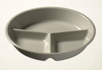 Фарфоровая тарелка для основного блюда, разделена на 3 части MenüMobil 1084S в ШефСтор (chefstore.ru)